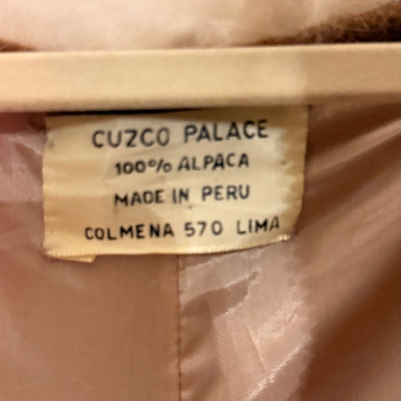 60s/70s Penny Lane Poncho Coverup REAL ALPACA WOOL - Picture 3 of 3